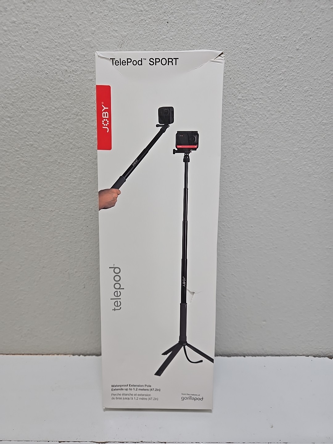 GENUINE JOBY TelePod Sport Tripod & Extended Grip For GoPro  (JB01657-BWW) OEM
