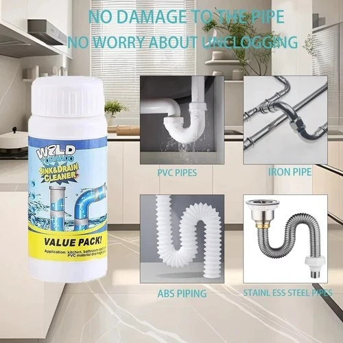 1~5x Wild Tornado Powerful Sink Drain Cleaner High Efficiency Clogging Cleaner