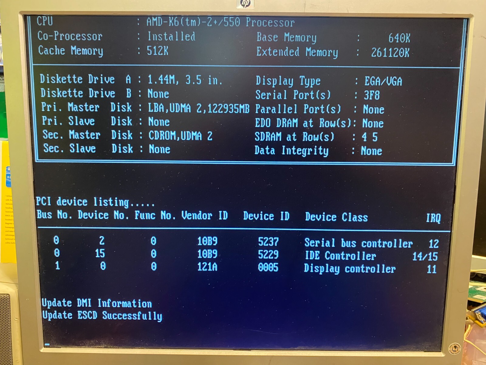 P5A-B CMOS CHIP flashed with the latest BIOS revision including the Boot Block