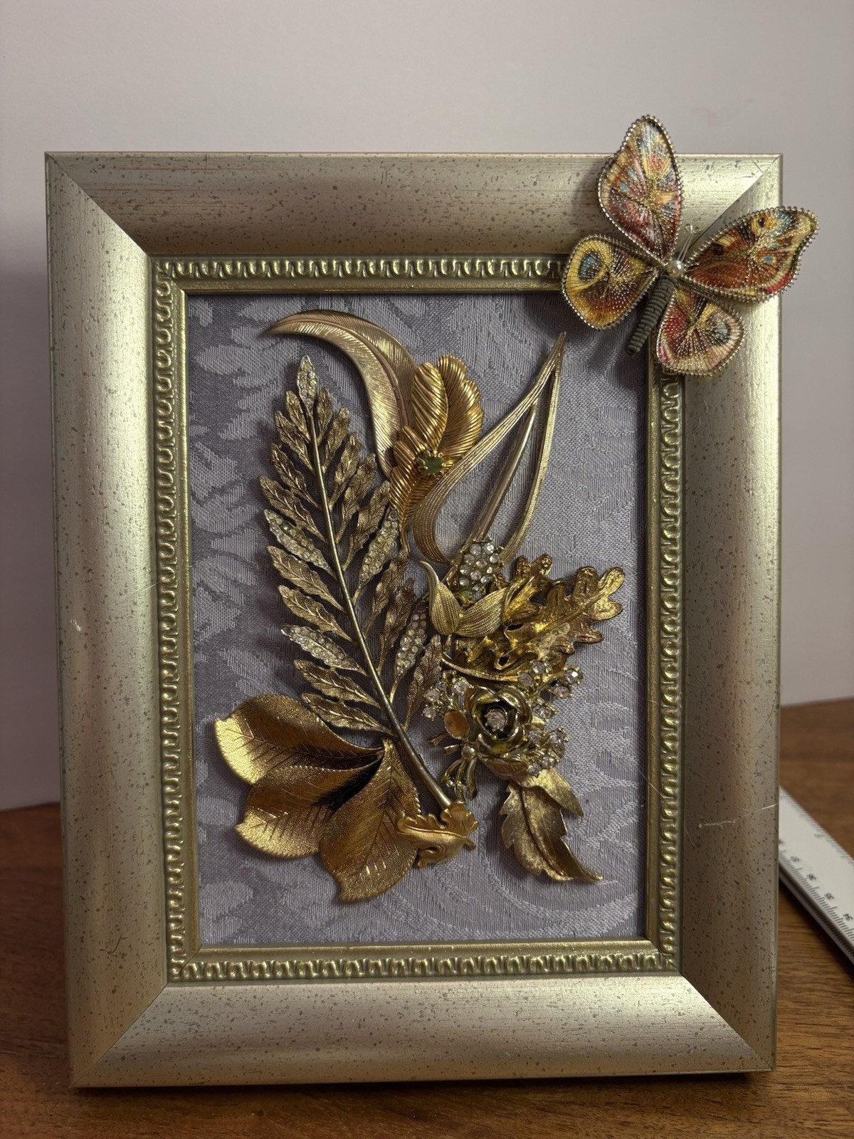 Framed Jewelry Art Piece. 3D