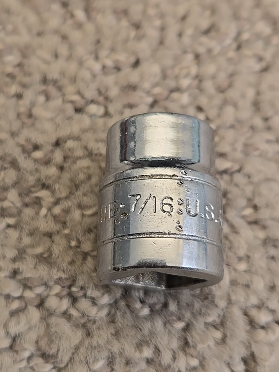 S-K  45114 7/16" 6pt Socket 3/8" Drive SK USA 4270