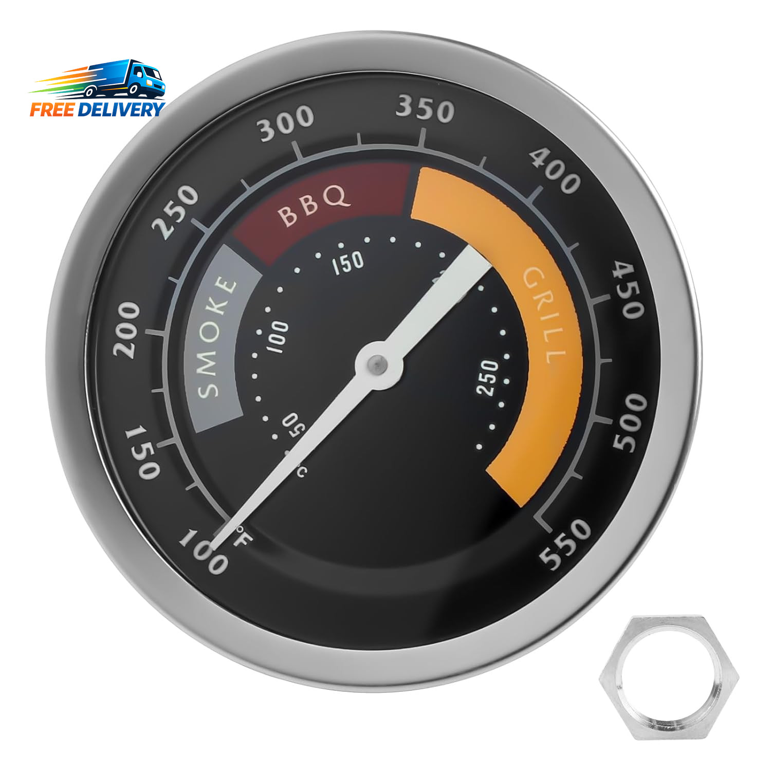 3695528R06 Grill Thermometer Fit for Oklahoma Joe'S Smoker Temperature Gauge, BB