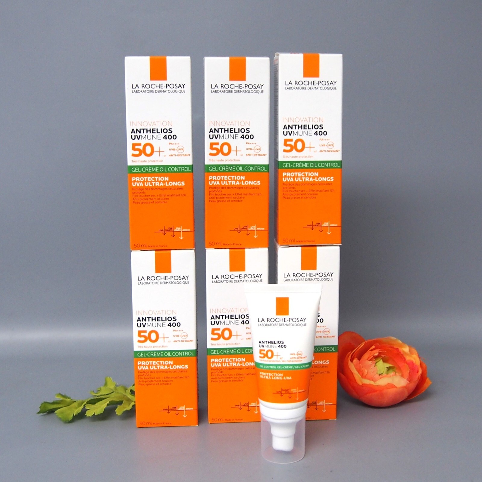 24 PACK La Roche Posay Anthelios SPF50+ Dry Touch Gel Cream 50ml EXP 03/2026