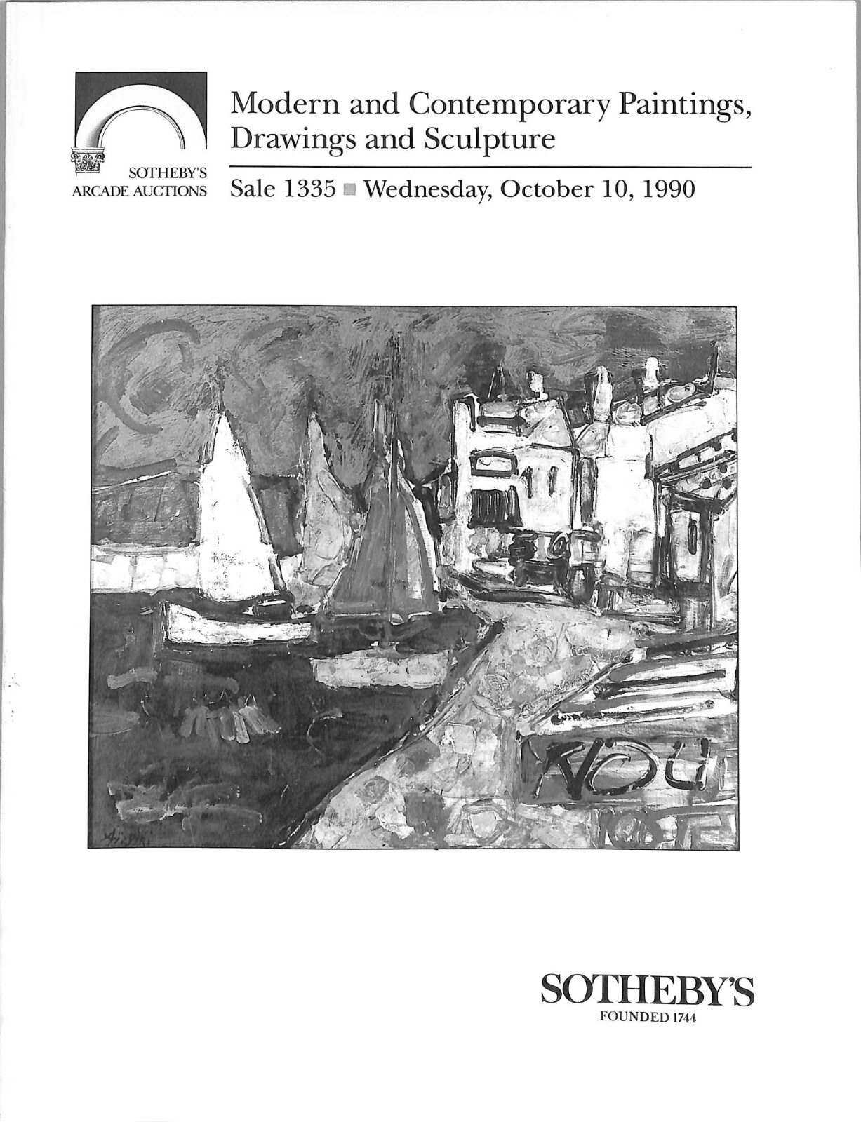 Sotheby's Modern & Contemporary Art Auction Catalog October 10, 1990