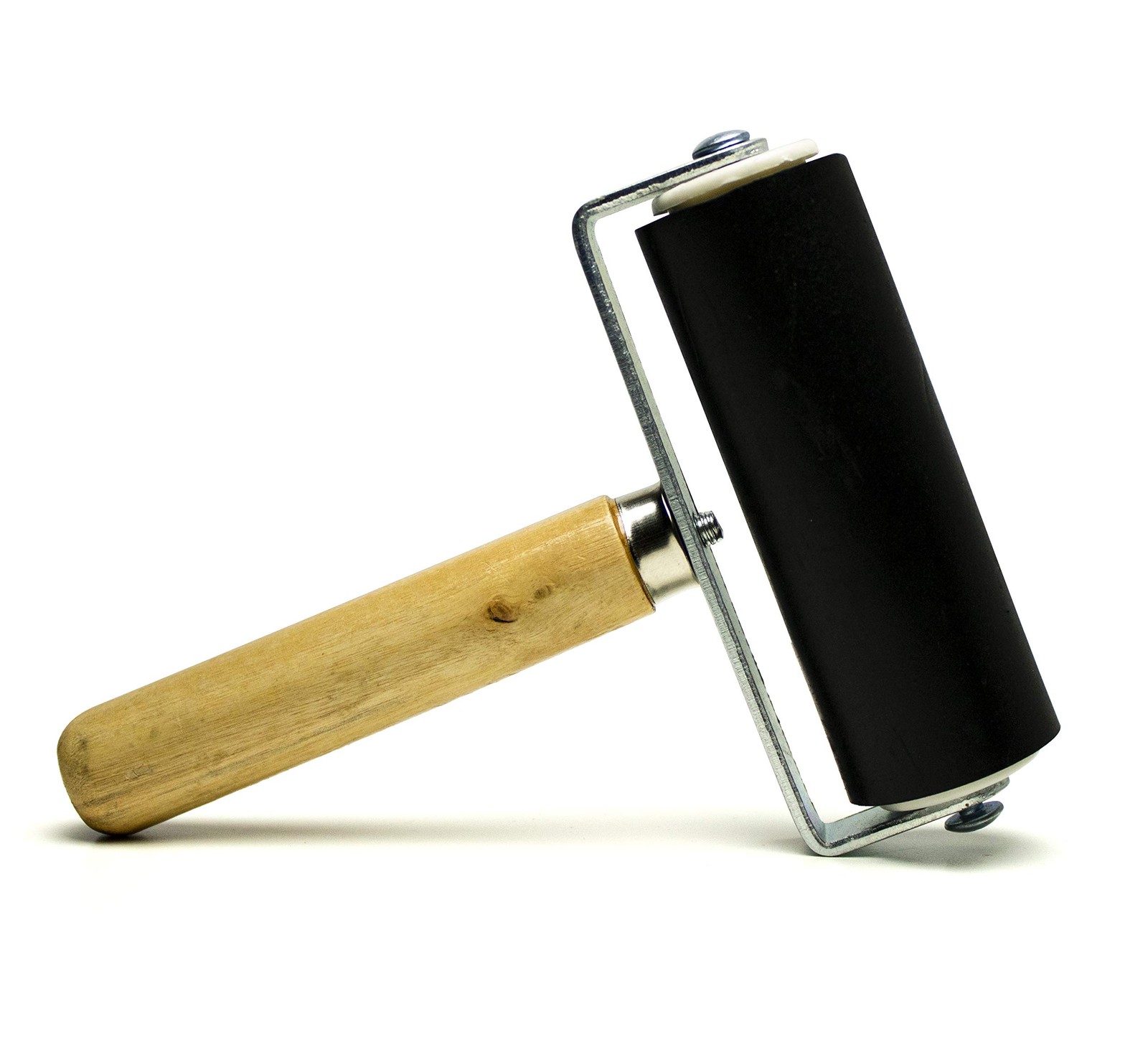 4 inch Brayer Roller. Hard Rubber Applicator for Arts & Crafts, Ink, Printmak...