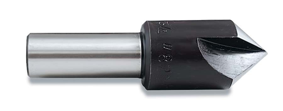 1" Countersink 82 Degree HSS Single Flute High Speed Steel Black Oxide