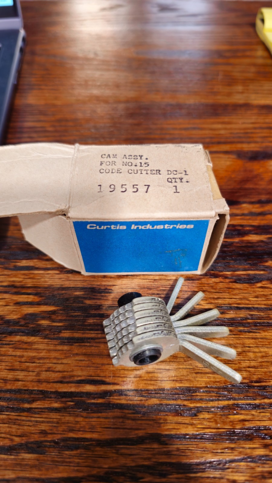 Curtis Industries Cam Assembly For No. 15 Code Cutter DC-1 19557 Nova R & S Seri
