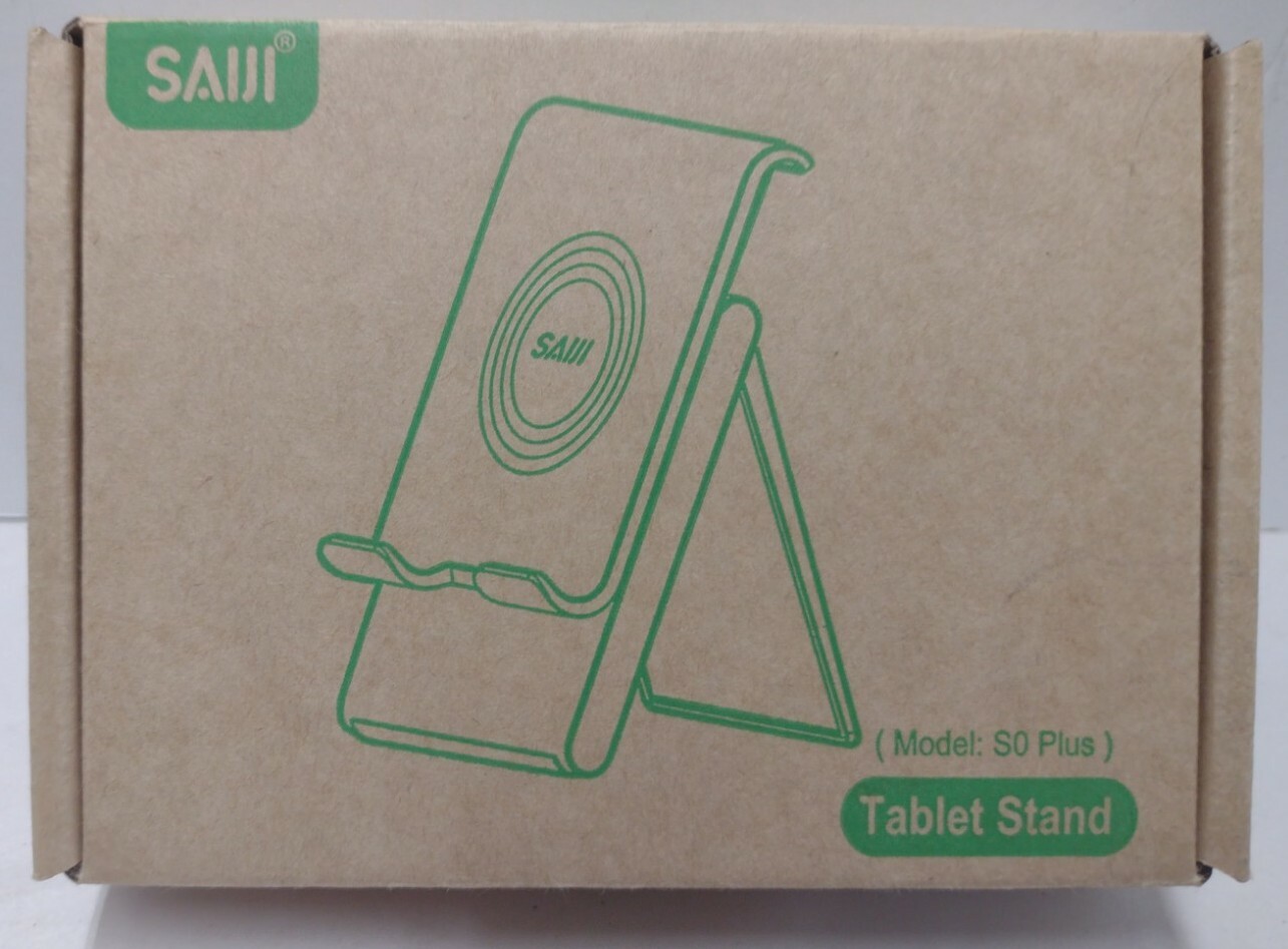 Saiji S0-Plus Tablet Stand Black Adjustable Foldable Universal Compatibility