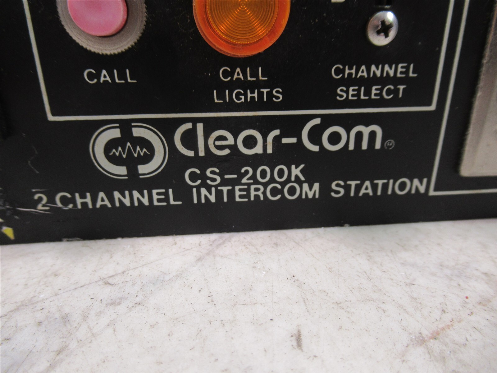 Clear-Com CS-200K 2 Channel Intercom Station Rack Mount 4 Pin XLR