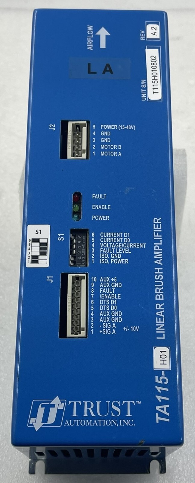 Trust Automation TA115-H01 Linear Dc Servo Amplifier