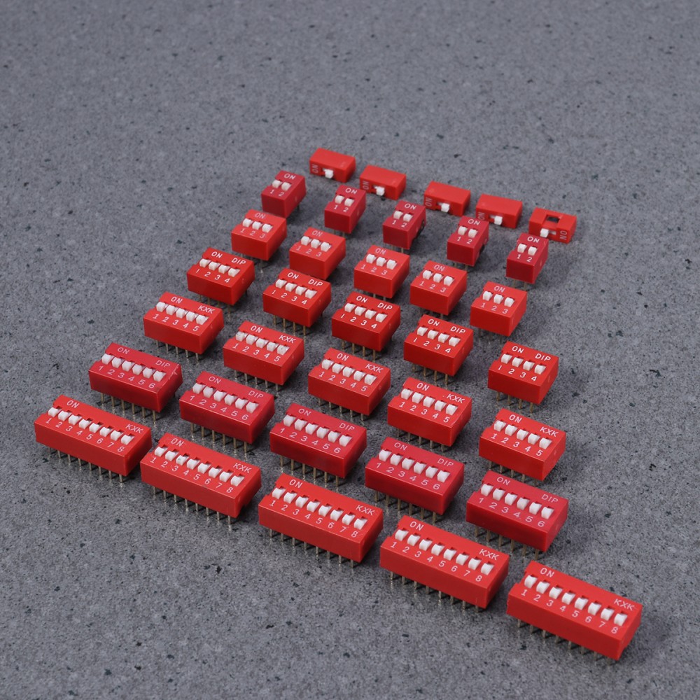 35pcs DIP Toggle Switch Slide Electronic Configuration Coding Switch for Circuit