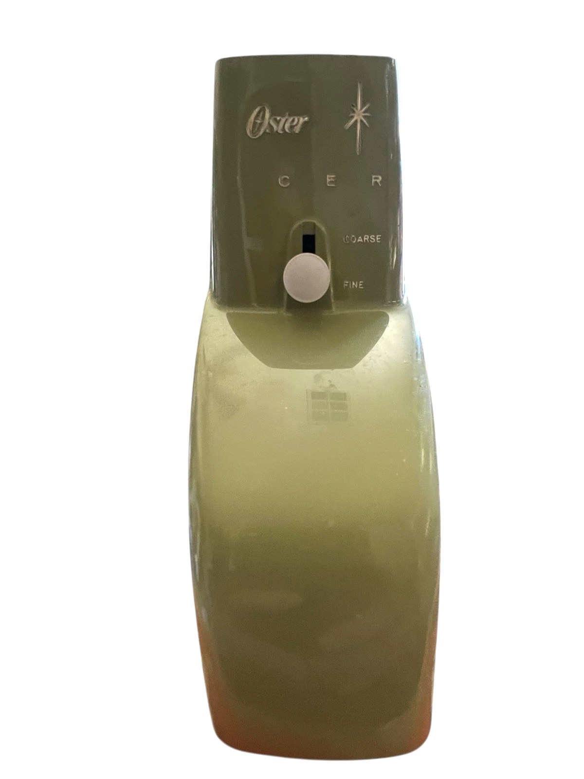 vtg 71 Atomic Osterizer Icer Ice Attachment w/ Box Avocado Model 435