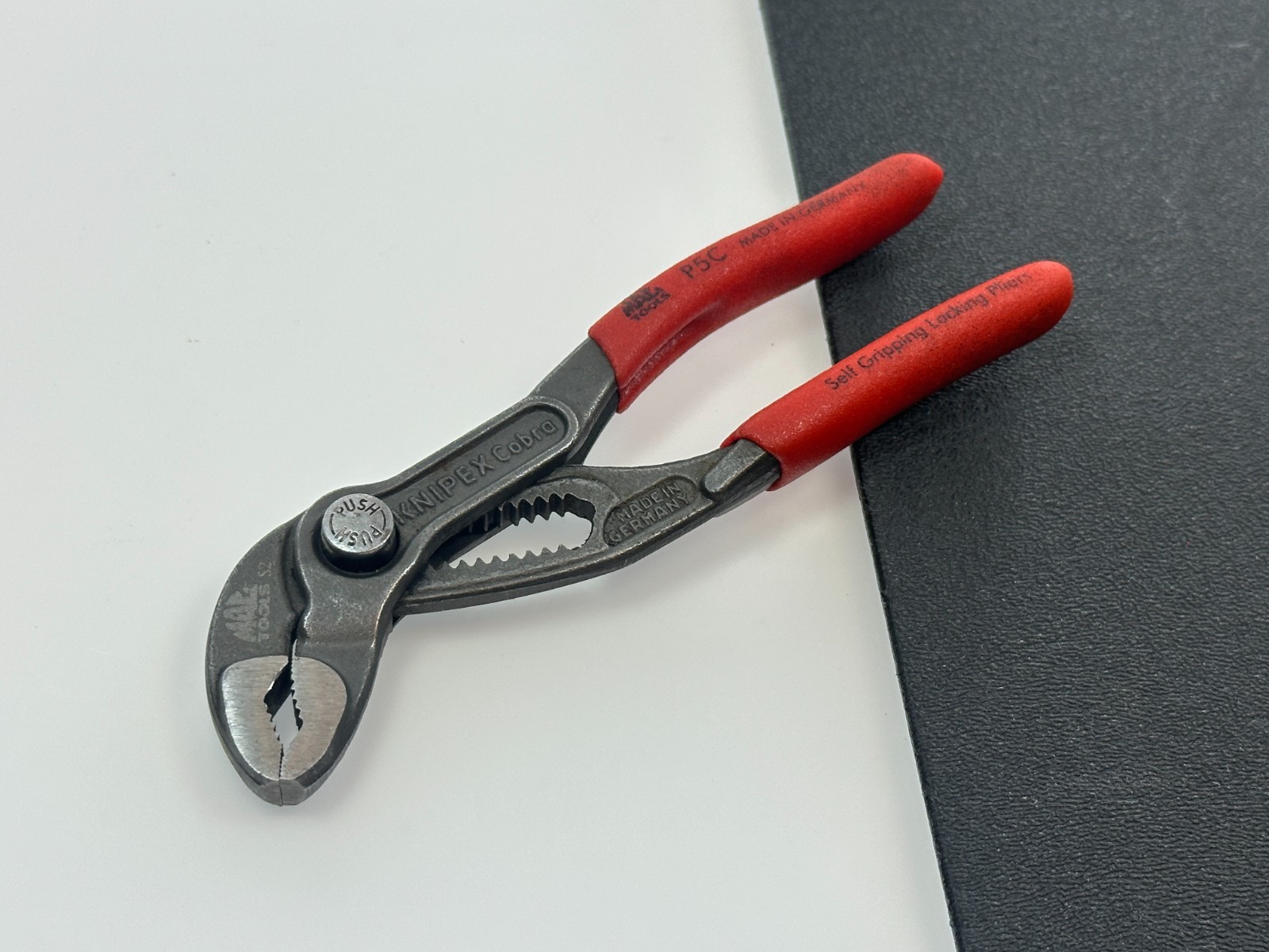 MAC Tools P5C 5" Mini Compact Self Gripping KNIPEX COBRA Locking Pliers RED GRIP