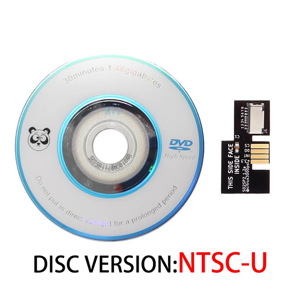 SD2SP2 Adapter TF CardReader Replacement+Swiss Boot Disc DVD for Gamecube NTSC-U