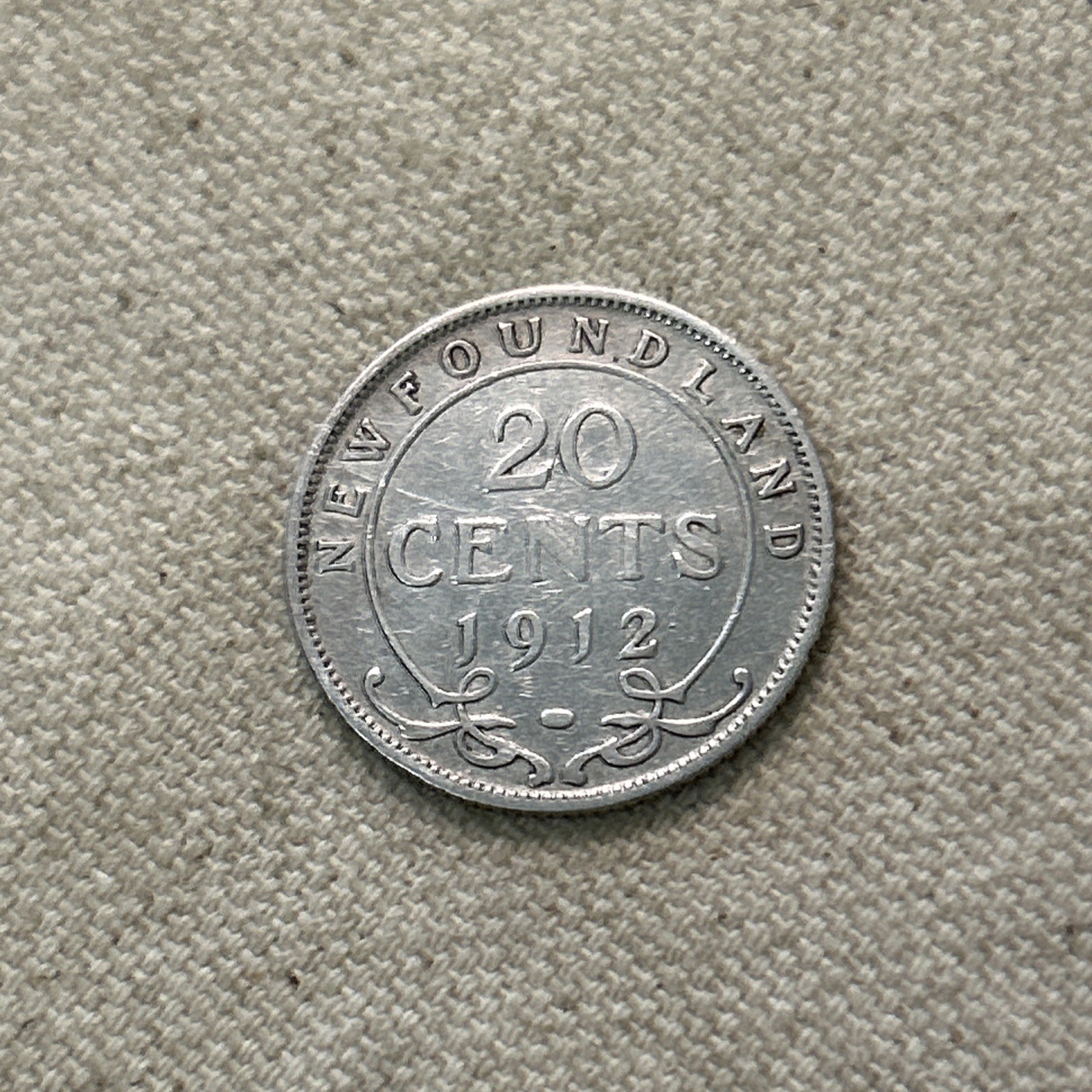 Newfoundland 20 Cents 1912, Coin, Silver