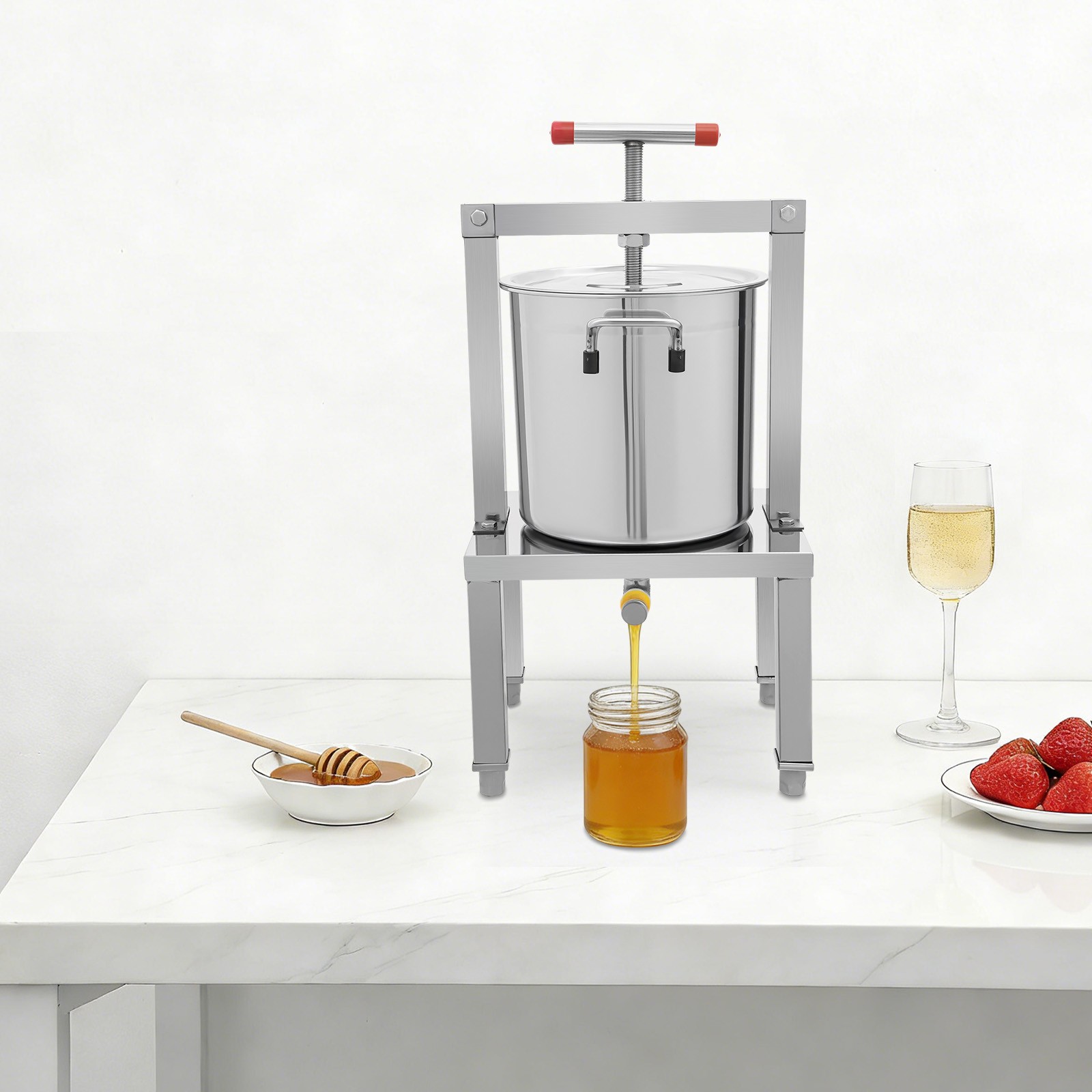 Large Fruit Honey Presser Cider Wine Grape Apple Press Extractor for Wine