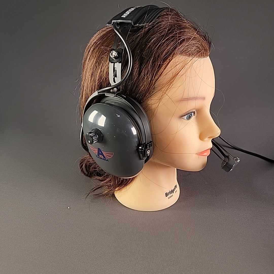 Avcomm AC-400S Headset - Dual Plug - Aviation Communications Inc. Tested