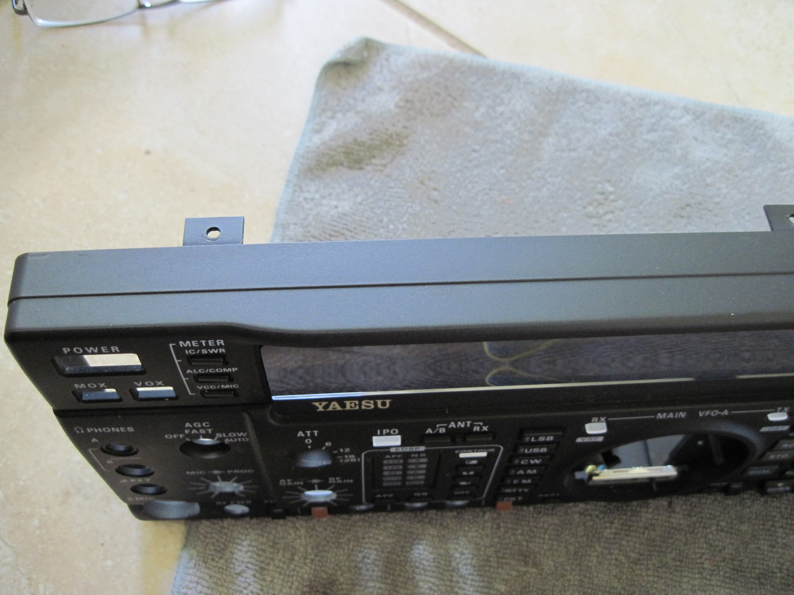 Yaesu FT-1000MP Mark V 200W FRONT Panel in Very Nice shape