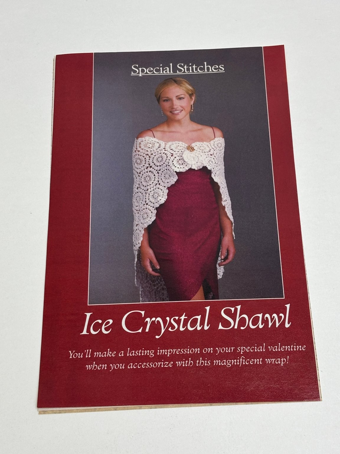 Ice Crystal Shawl Crochet Pattern Intermediate Magazine Pages