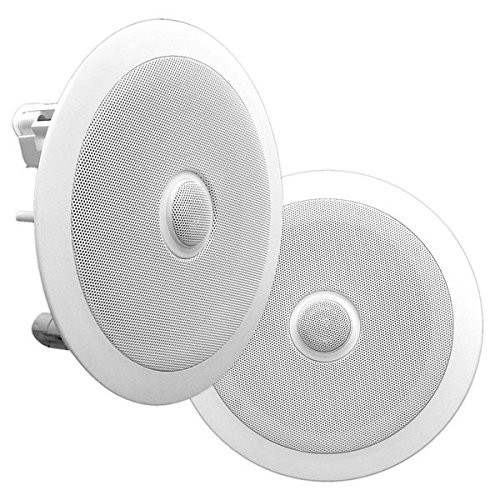Pair New Pyle PDIC60 250 Watt 6.5'' Two-Way In-Ceiling Speaker System