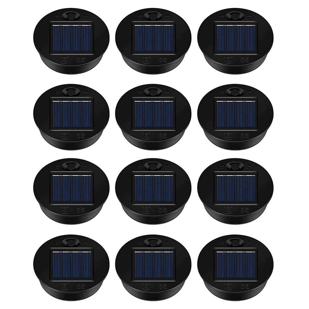 12 Pack Replacement Solar Light Parts Solar Light Replacement Tops  LED8631