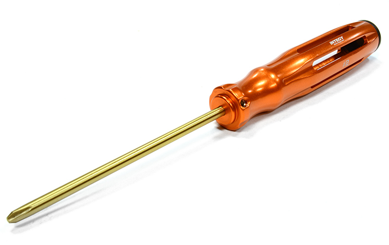 C26004ORANGE Professional Phillips Screwdriver #2 Ti-Nitride (Handle:22mm O.D.)
