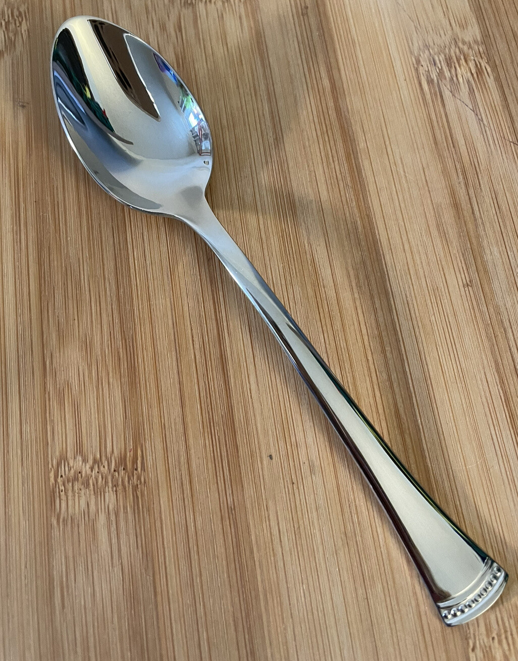 Lenox 18/10 Stainless COLINGTON CREEK Flared Beaded Flat Tip TEASPOON 6 3/8" NEW