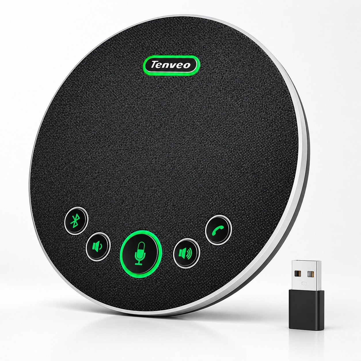 Tenveo TEVO-M3B Conference Bluetooth Speakerphone USB Dongle 360 Mic Zoom Teams
