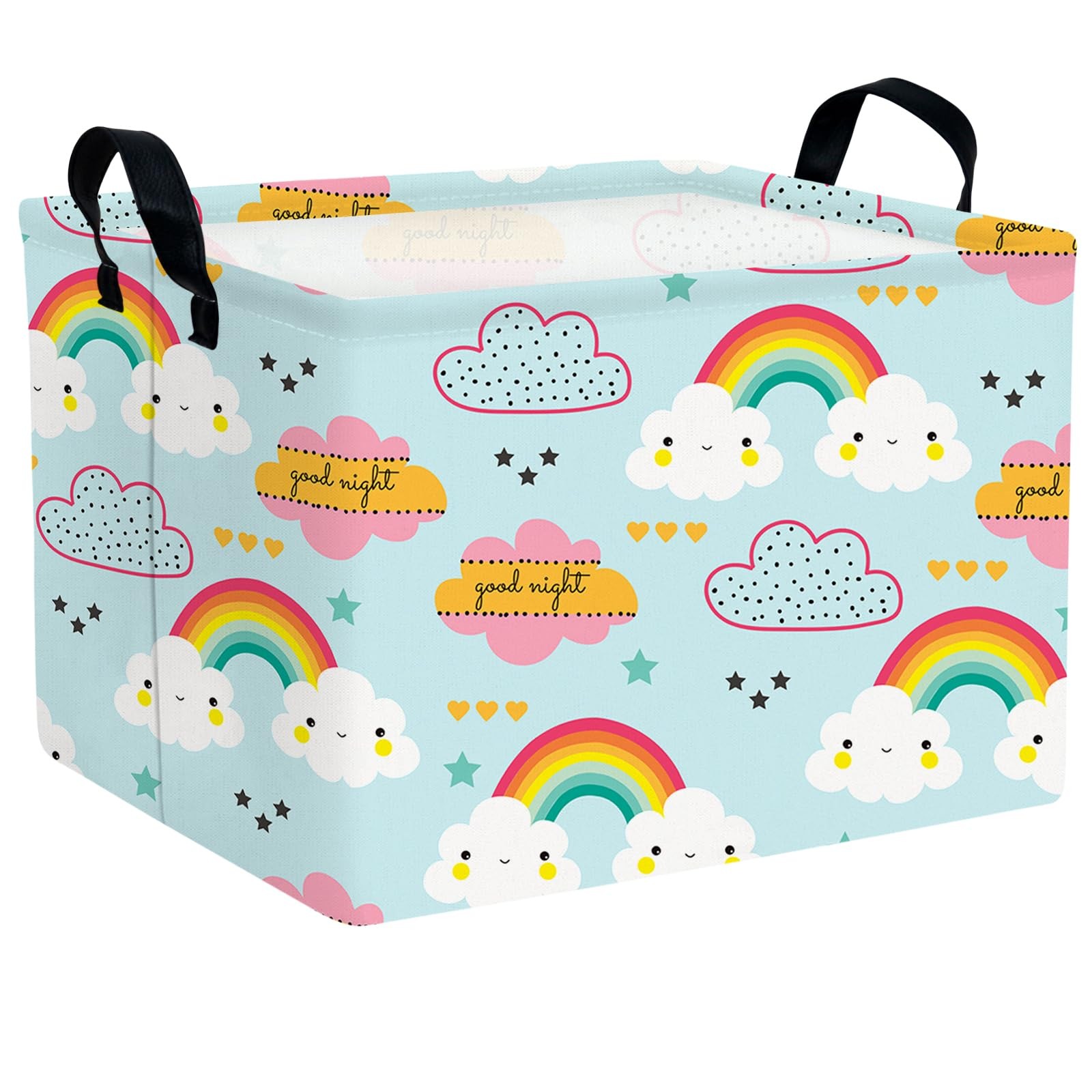 Rainbow Storage Basket – Adorable & Functional Rainbow Decor for Girls Room, ...