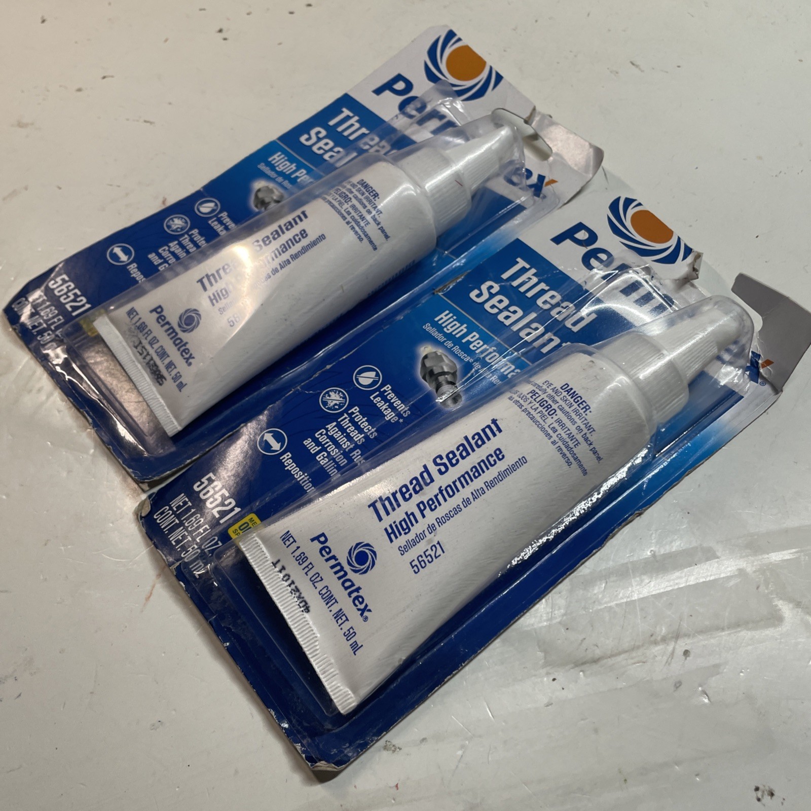 2 Pack - Permatex 56521 High Performance Thread Sealant 1.69 OZ / 50 mL