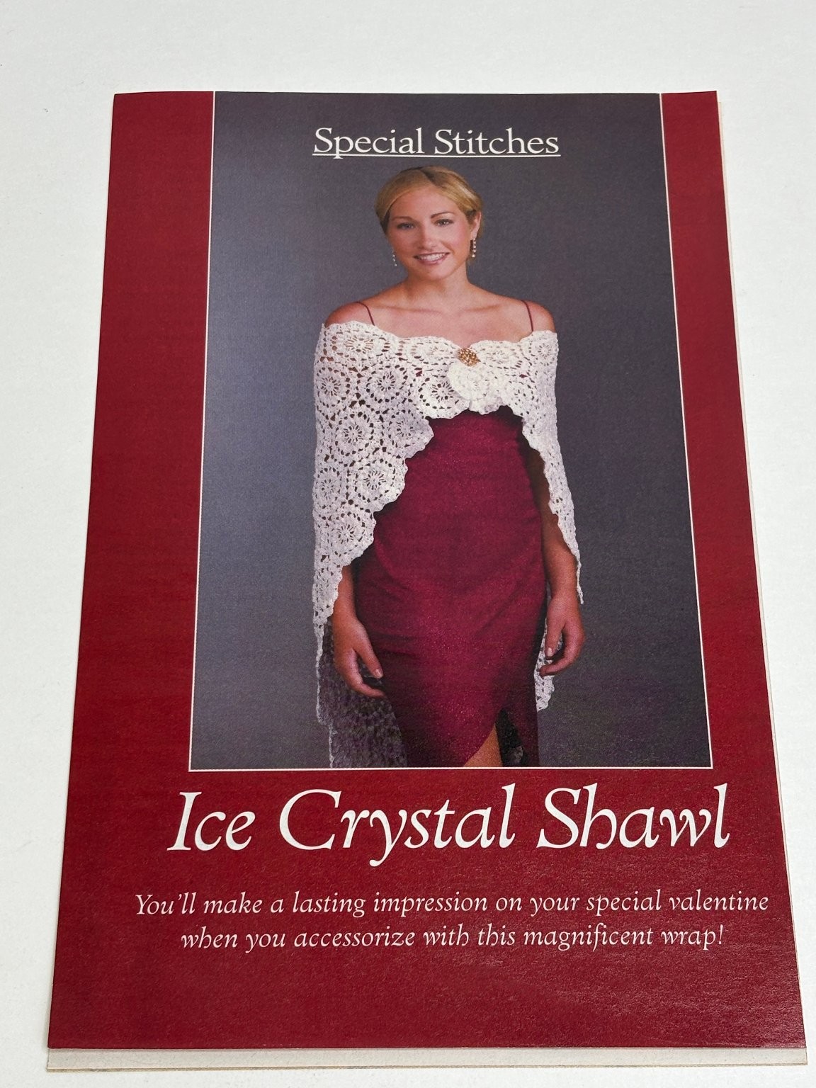 Ice Crystal Shawl Crochet Pattern Intermediate Magazine Pages
