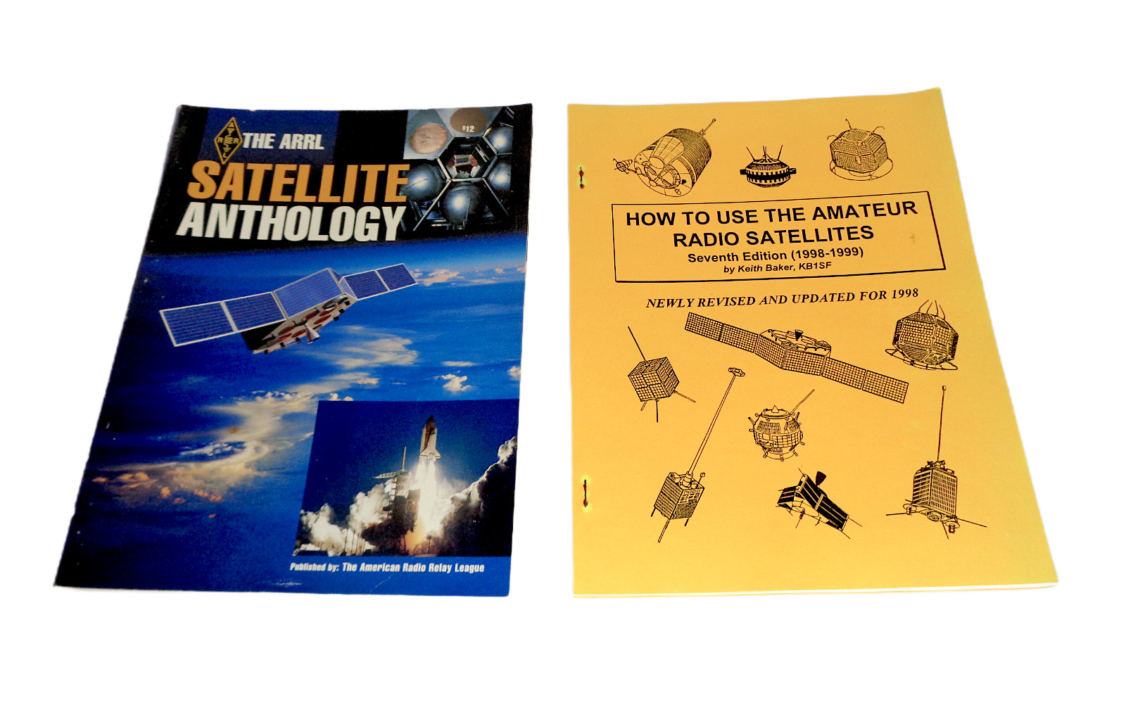 Amateur Radio Satellite Booklets AARL/Keith Baker Softcover 1990's Lot of 2