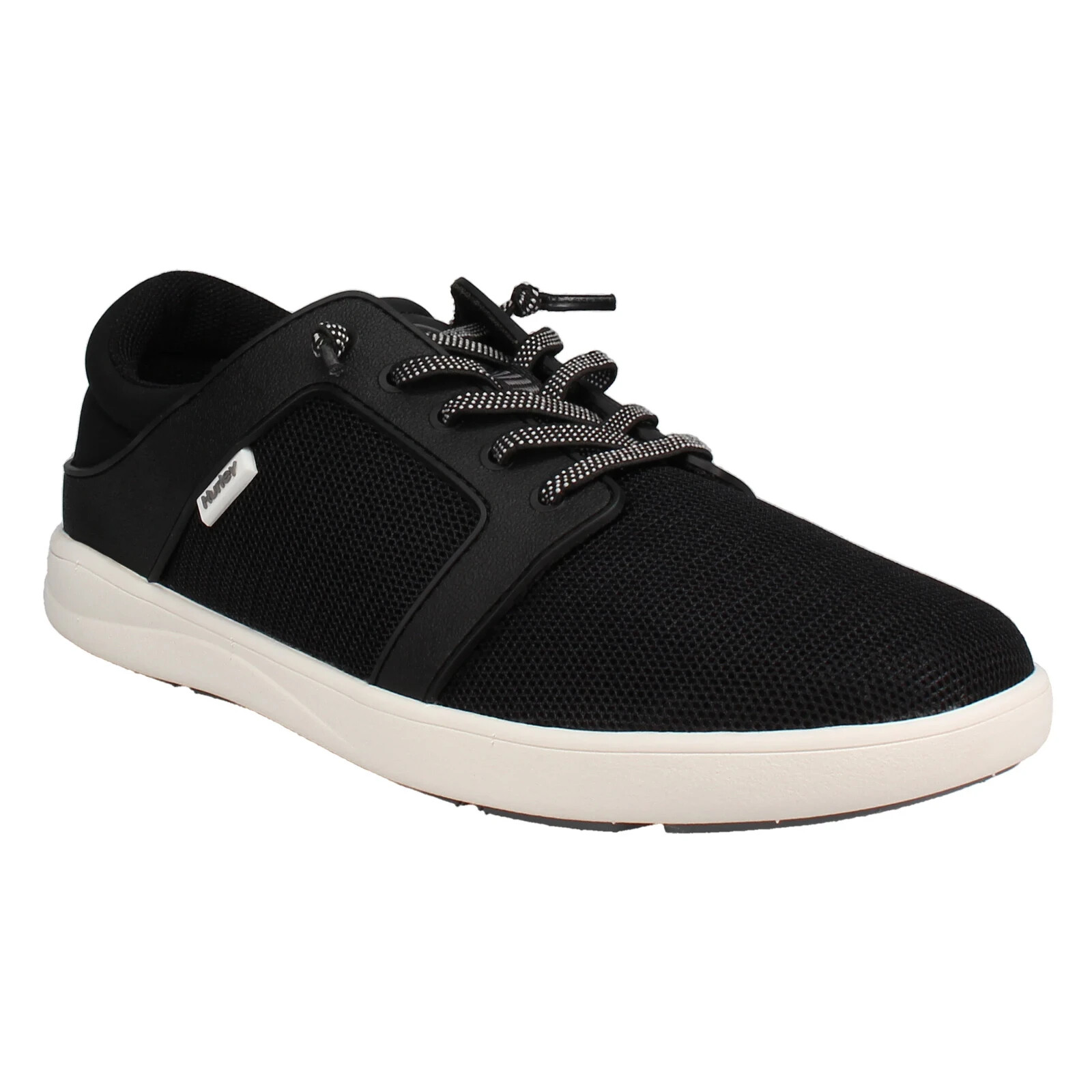 Hurley Men's Lace Up Shoe Collapsible Heel Memory foam Lightweight SIZE 13 BLACK