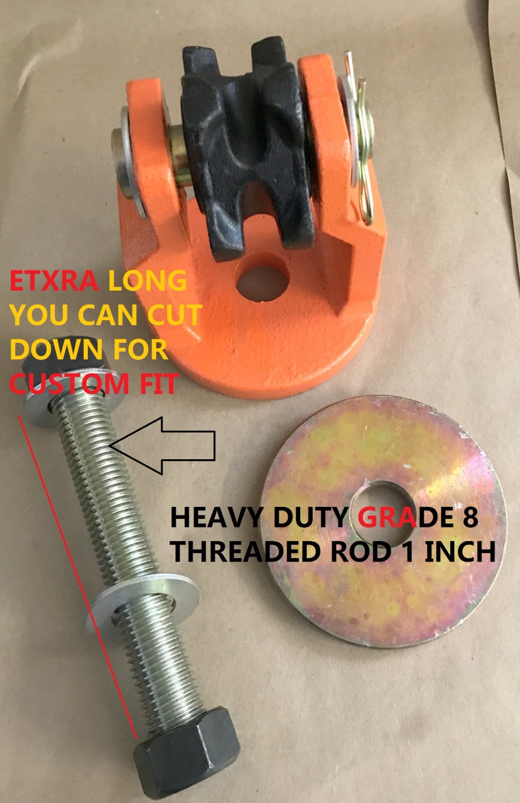 AUTO BODY FRAME MACHINE DOWN PULLER FITS MOST MACHINES FORGED HEAVY DUTY