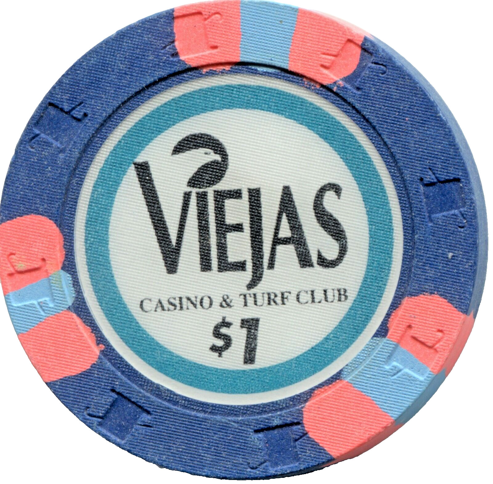 VIEJAS CASINO & TURF CLUB - $ 1 CHIP - SAN DIEGO, CALIFORNIA - LHC 029