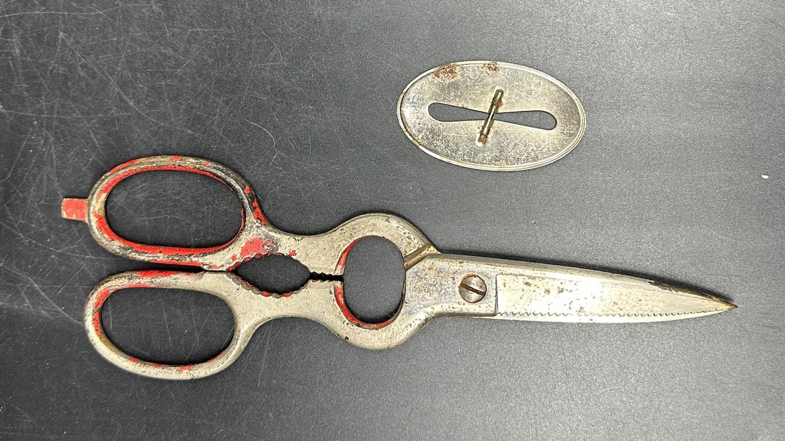 Vintage Henckels WelKut Multi-Purpose Kitchen Scissors & Kenberry Sharpener