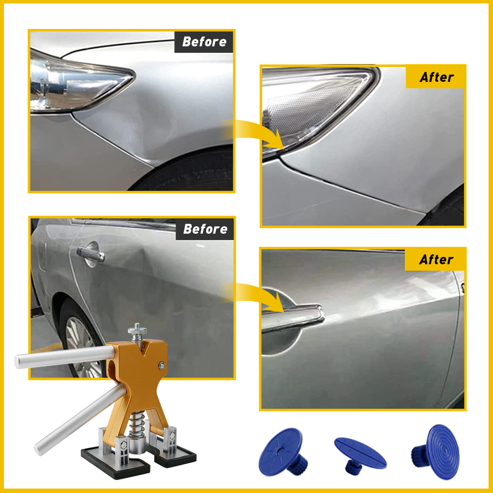 Car Dent Paintless ReHail Dint Damage Remover Puller Lifter 19 Tab Tool Kit E