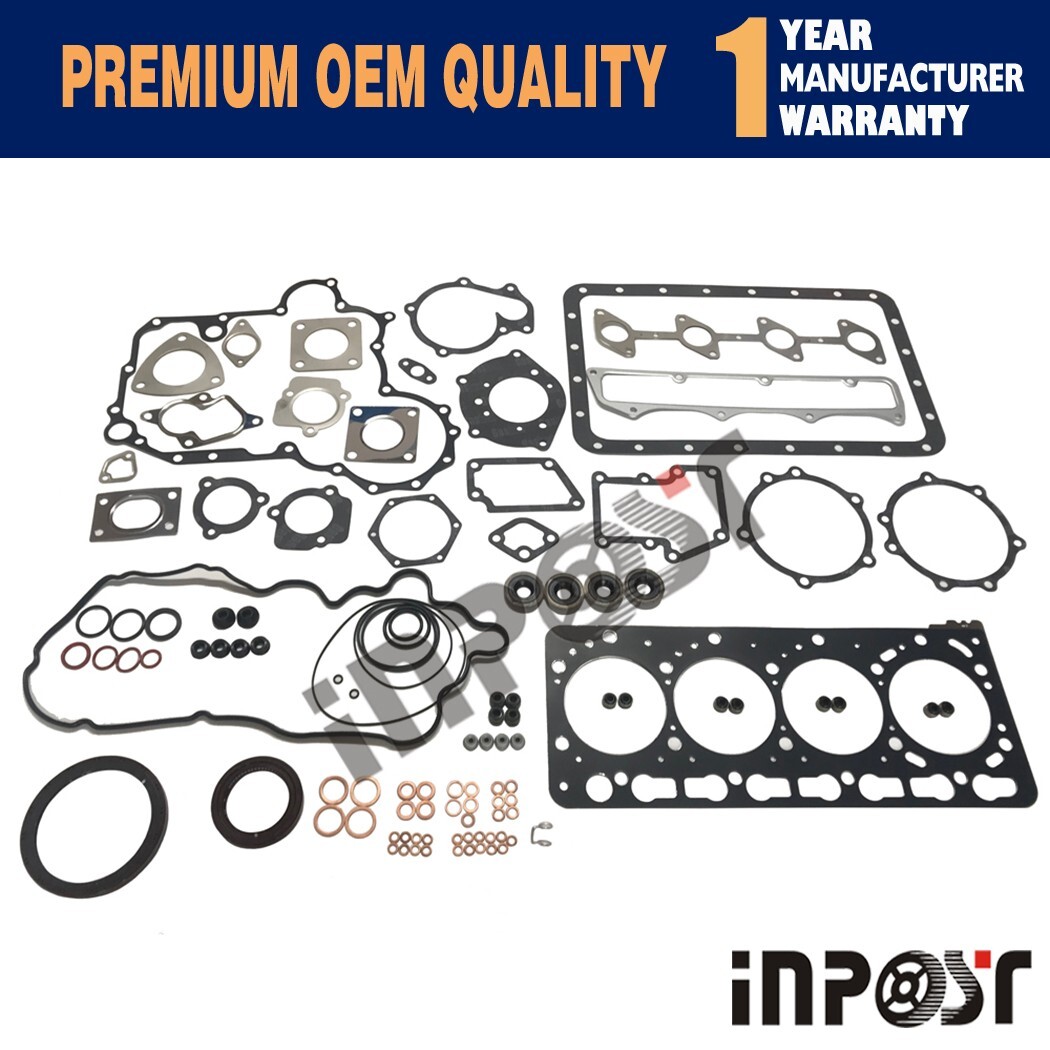 V3600-T V3600-E3B V3600 overhaul gasket kit upper lower set for Kubota engine