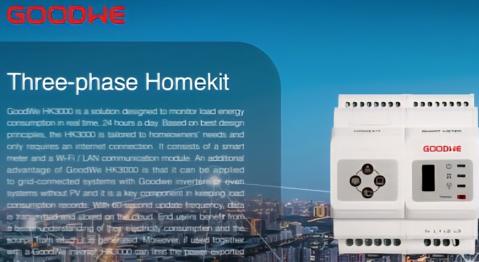 New Goodwe HK3000 Smart Meter Home Kit GA10081-64-00P, 3-phase FREE SHIPPING