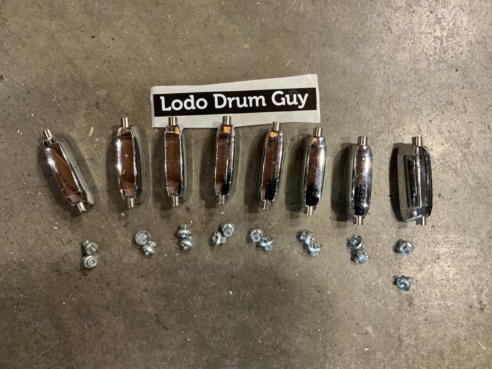 (8) Pearl EXPORT STEEL Snare Drum Lug Casings #SL9