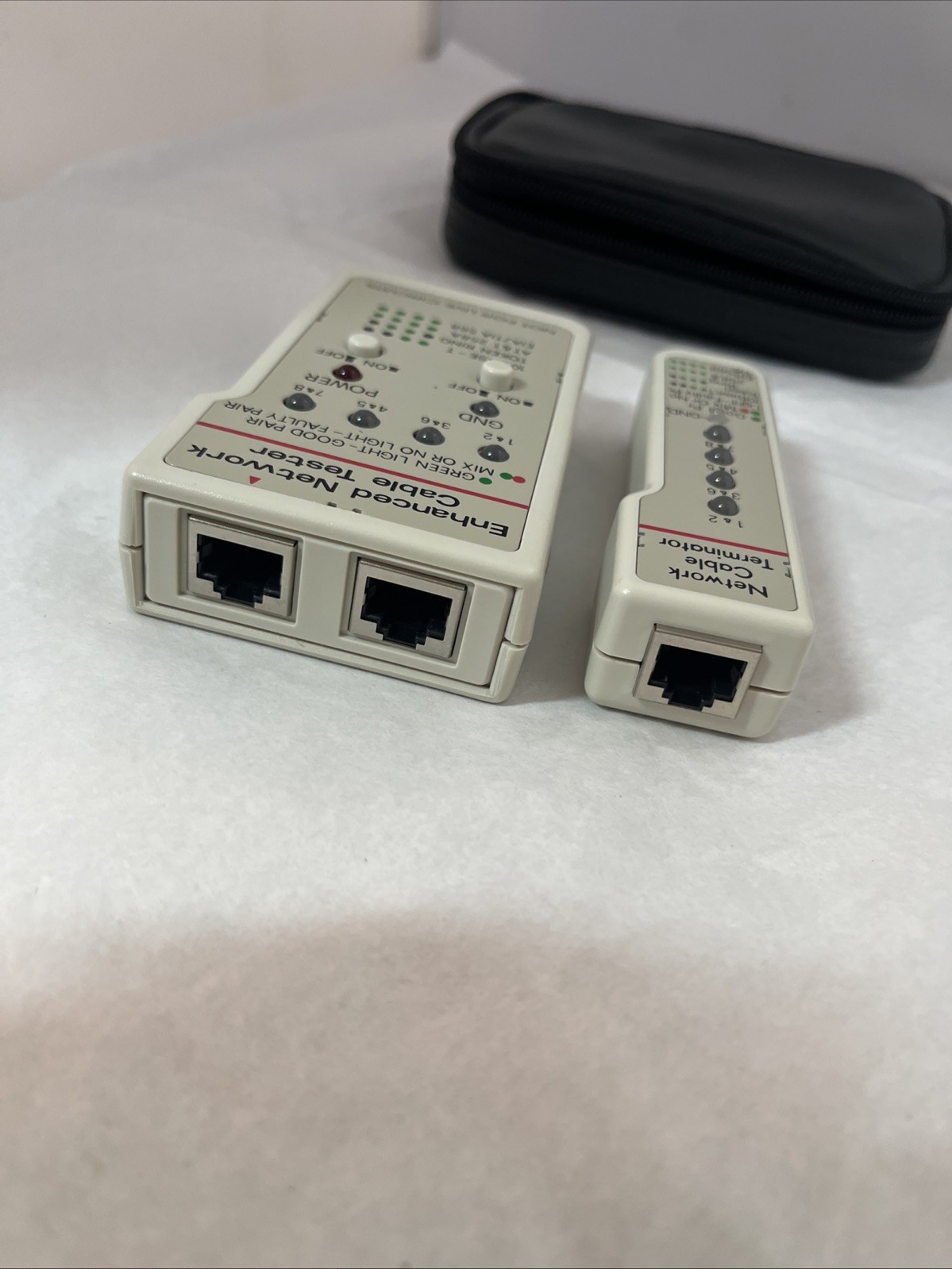 Enhanced Network Cable Tester & Network Cable, Terminator W/ Case