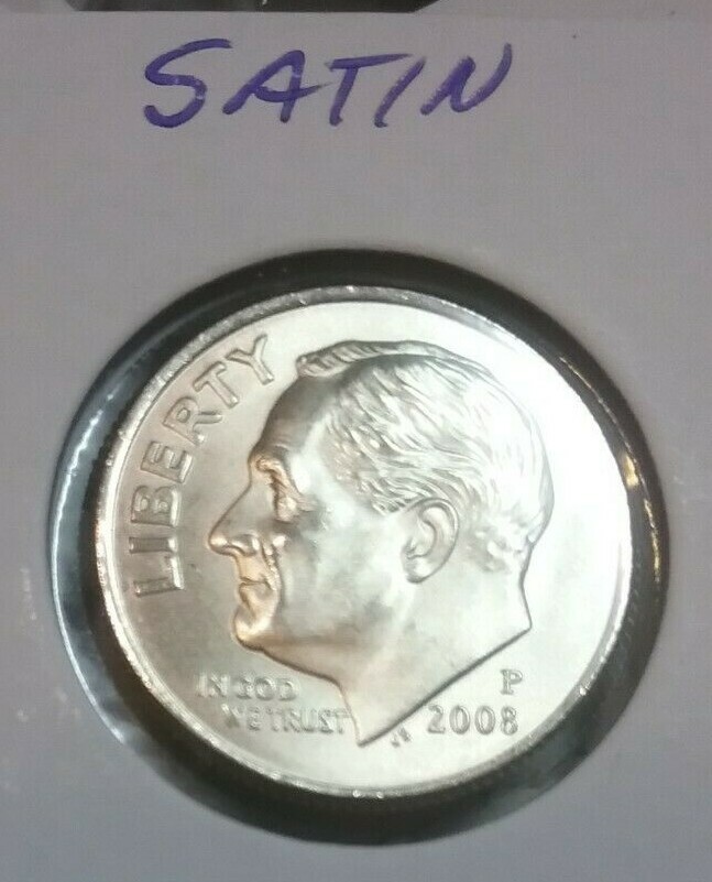 2008 Roosevelt Dime  P - SATIN - BU - Uncirculated