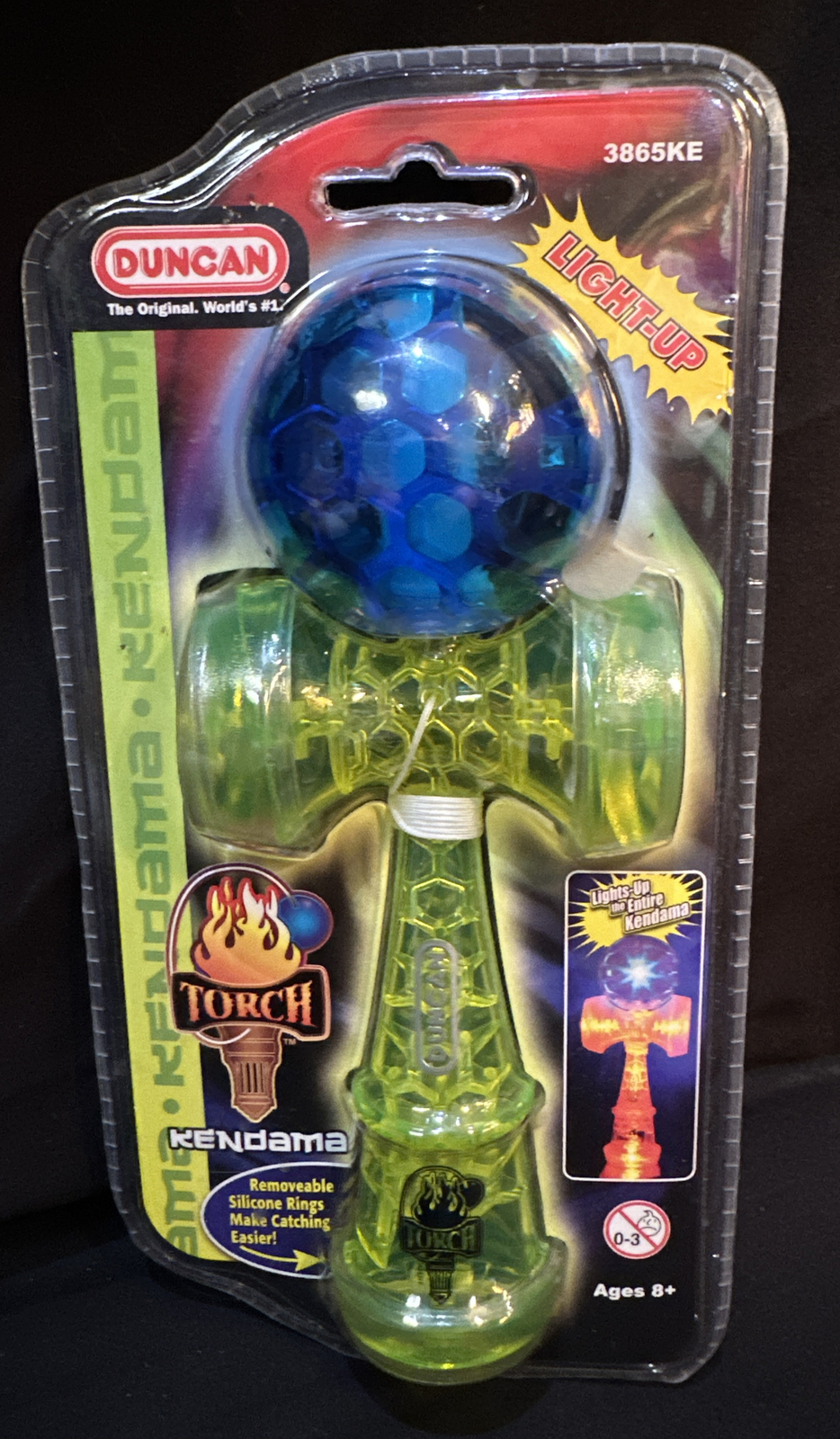 Duncan Toys Torch Light-Up Kendama Toy, Varying Colors