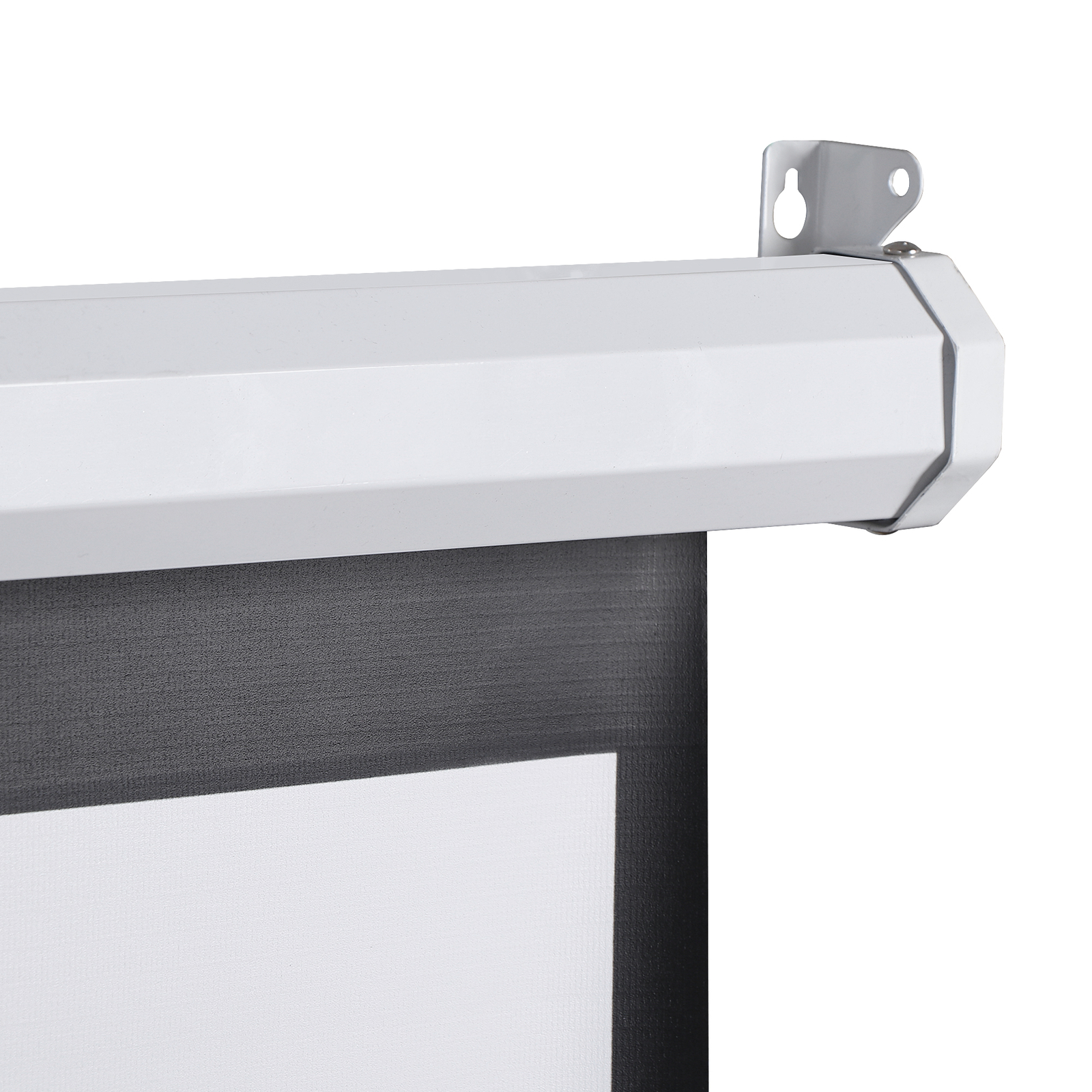Projector Screen Pull Down 72" 4:3 HD Anti-Crease In/Outdoor Foldable Projection