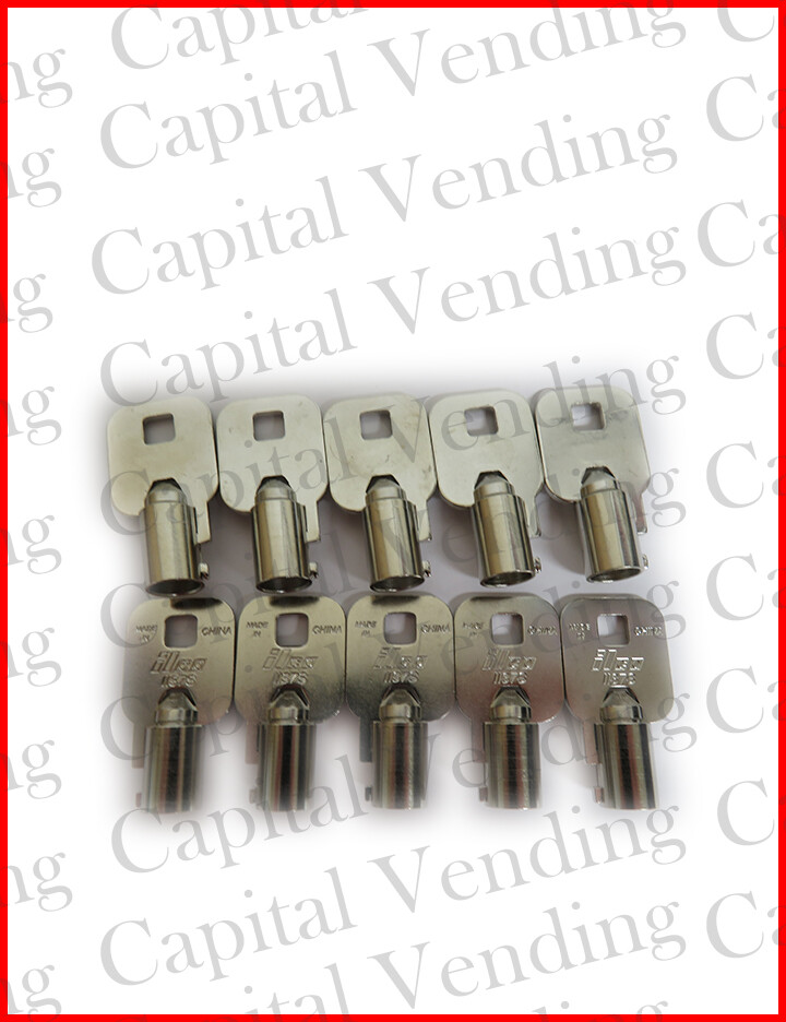 Ilco 1137S Chicago-ACE-UNCUT round Tubular Key Blank - steel quantity of 10 new
