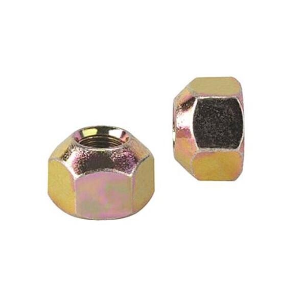 Single Sided Steel Lug Nut, 1/2 In RH Fine, Single Taper 20 Pk