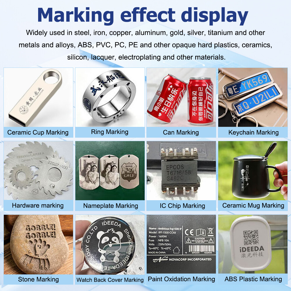 2.5D 200W JPT M7 Mopa Fiber Laser Marking Machine Metal Deep Relief Engraving