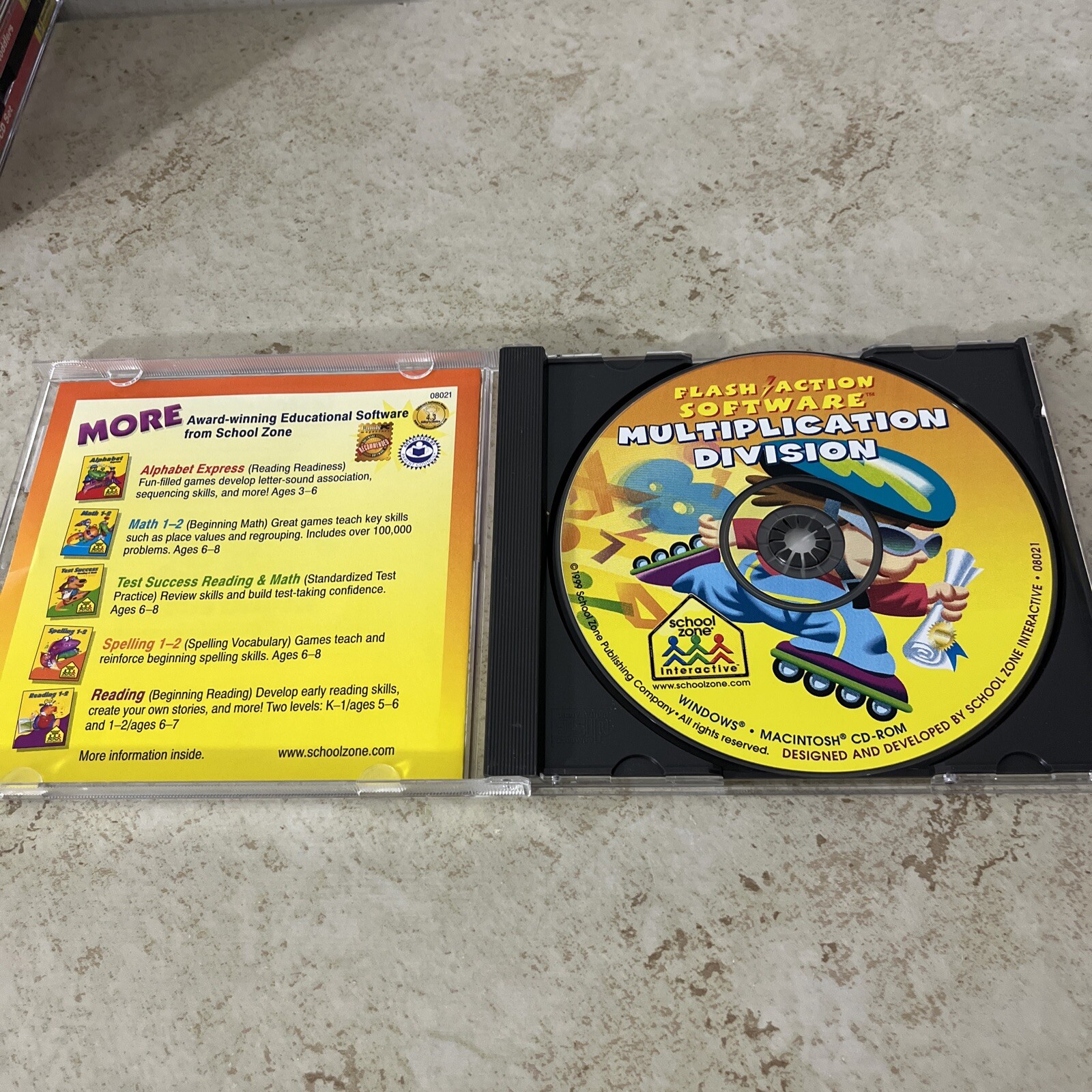 Flash Action Software Multiplication Division (Vintage PC/Mac CD-ROM, 1999)
