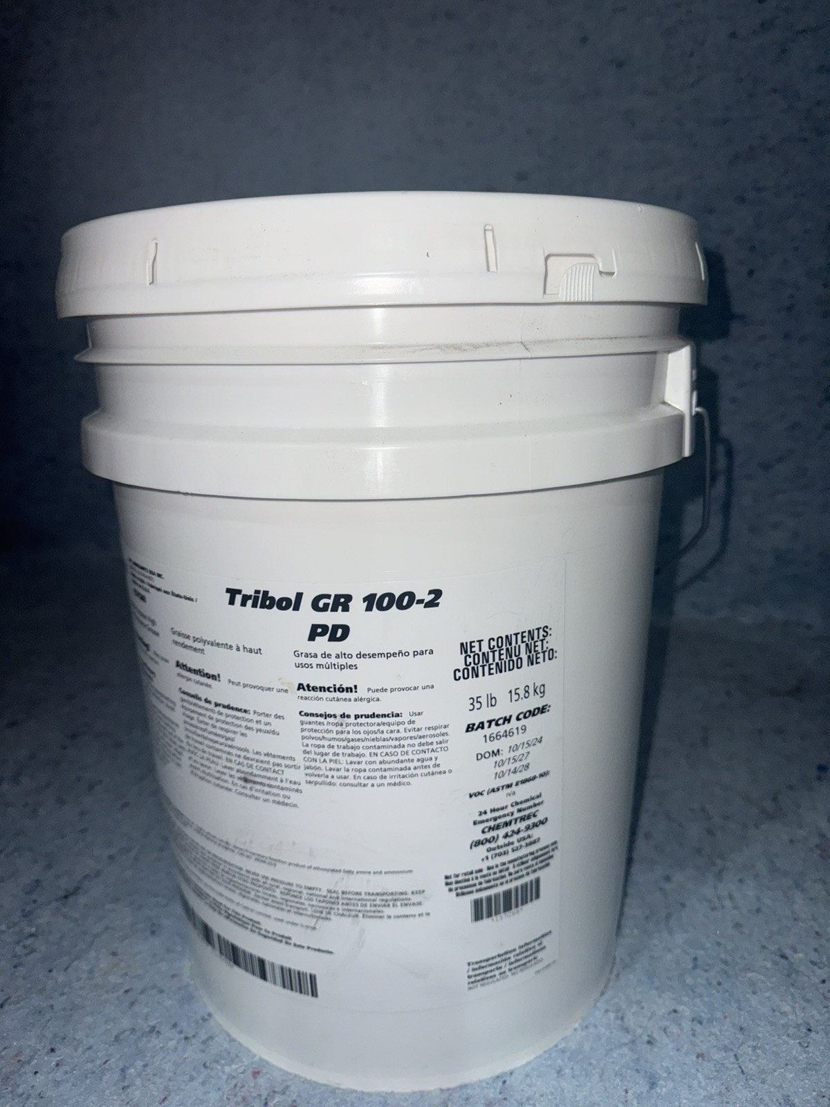 Castrol Tribol Gr 100-2 Pd Lithium Grease 35 lb pail