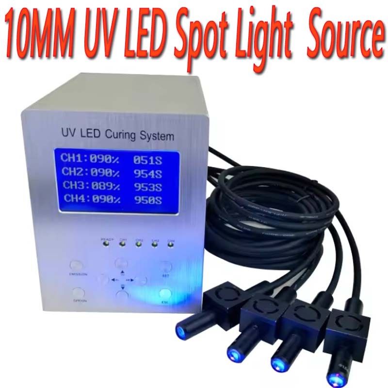 LCD Screen 365nm Spot UV LED Light Source Glue Curing Machine AirCooling